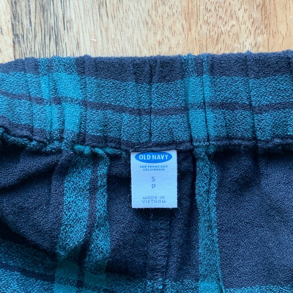Old navy blue and green plaid mini skirt size S - Picture 2 of 2
